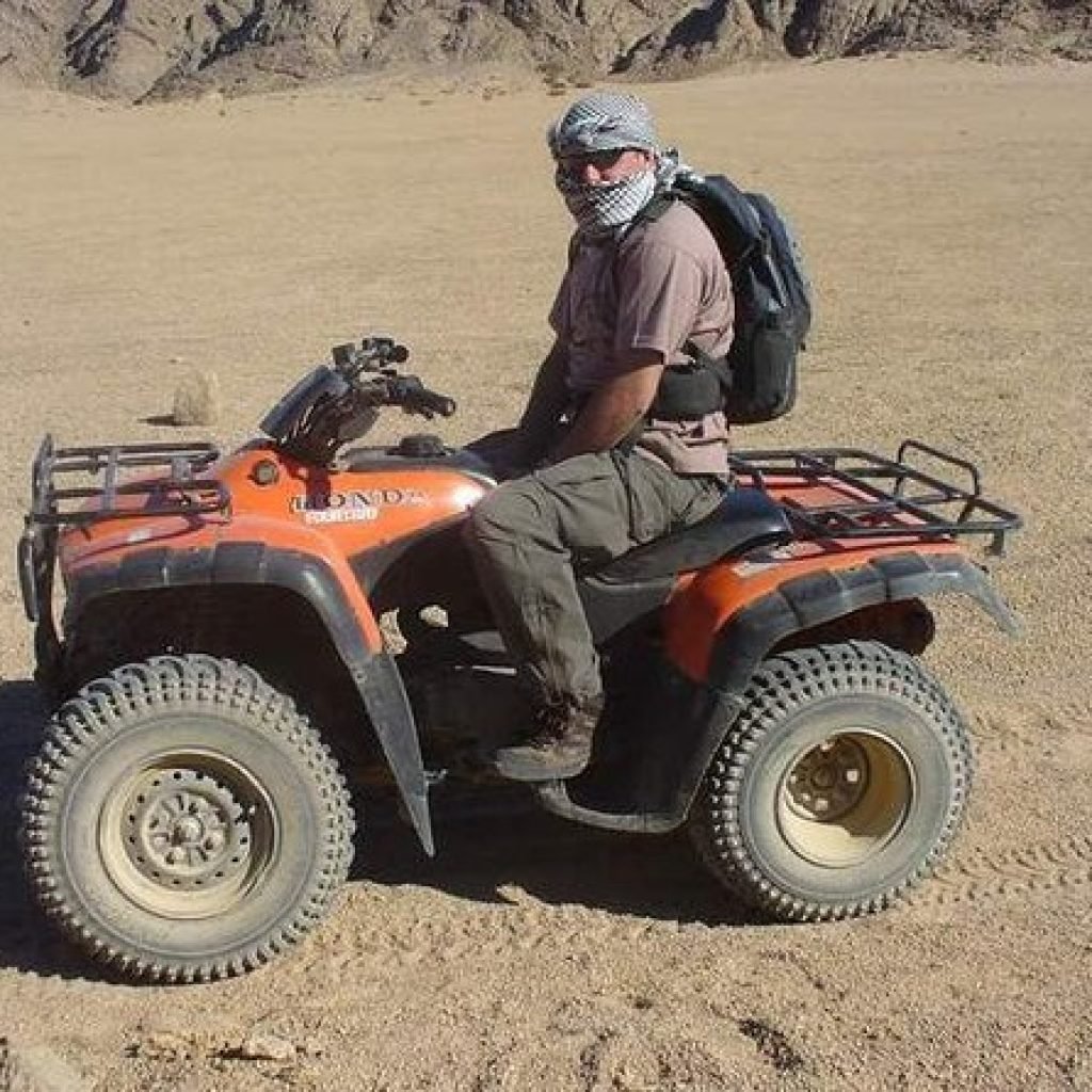 Experience thrilling quad bike riding through the Luxor desert landscapes.