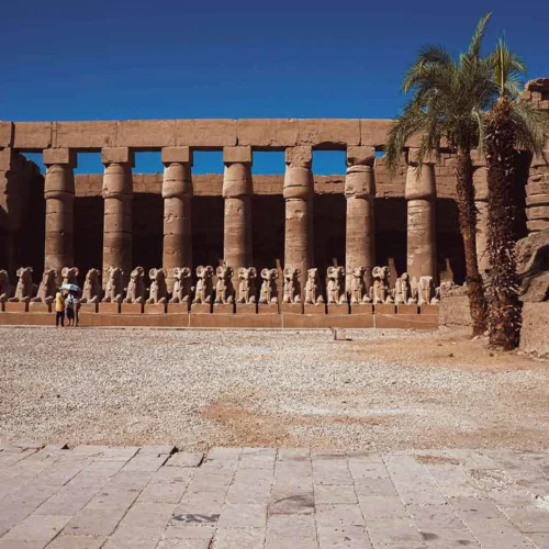 Majestic Hypostyle Hall at the Karnak Temple in Luxor.
